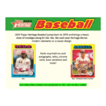 2024 Topps Heritage Baseball Hobby 12 Box Case - Image 2