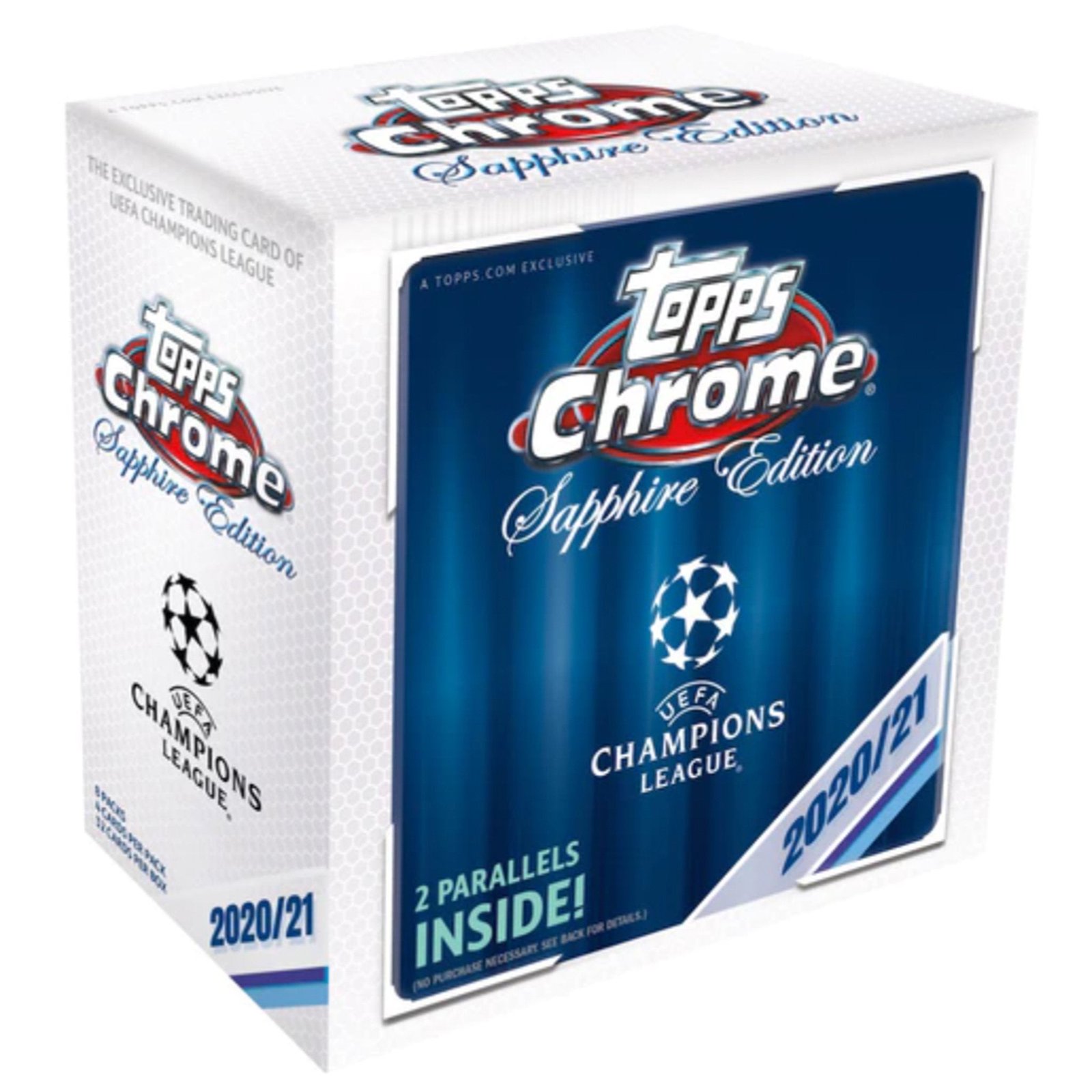 4e002b16-378d-4cc1-bcaa-e91b7b2d05af 2020/21 Topps Chrome UEFA Champions League Sapphire Soccer Box - Image 1