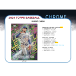 2024 Topps Chrome Baseball Hobby 12 Box Case - Image 8