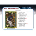 2024 Topps Chrome Baseball Jumbo Box - Image 6