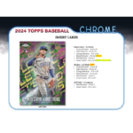 2024 Topps Chrome Baseball Jumbo 8 Box Case - Image 8
