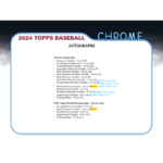 2024 Topps Chrome Baseball Jumbo Box - Image 14
