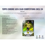 2023/24 Topps UEFA Club Competitions Chrome Soccer Hobby 12 Box Case - Image 3