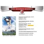 2023 Bowman Baseball Hobby Box - Image 8