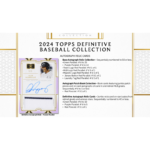 2024 Topps Definitive Baseball Hobby Box - Image 9