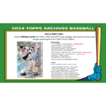 2024 Topps Archives Baseball Hobby 10 Box Case - Image 4