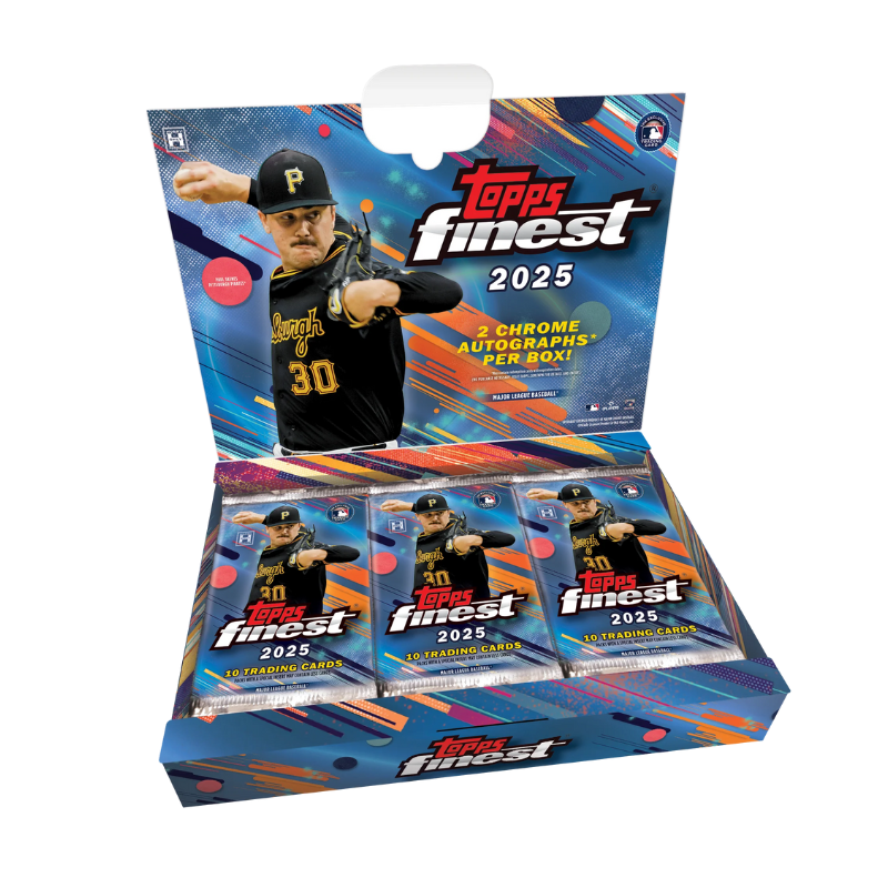 resizingforshopify-2025-08-08T132718.040 2025 Topps Finest Baseball Hobby 8 Box Case - Image 1