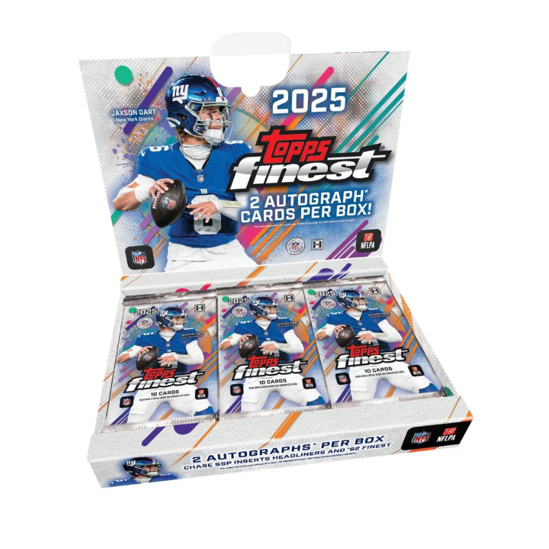 resizingforshopify-2026-05-08T114455.474 2025 Topps Finest Football Hobby 8 Box Case - Image 1