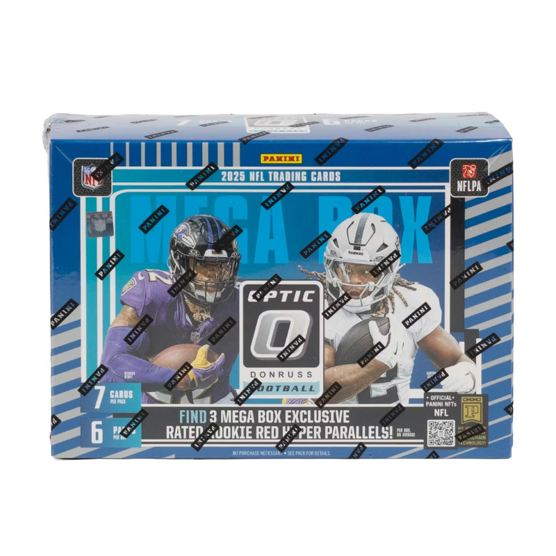 resizingforshopify-2026-05-21T112442.305 2025 Panini Donruss Optic Football Hobby Mega 20 Box Case - Image 1